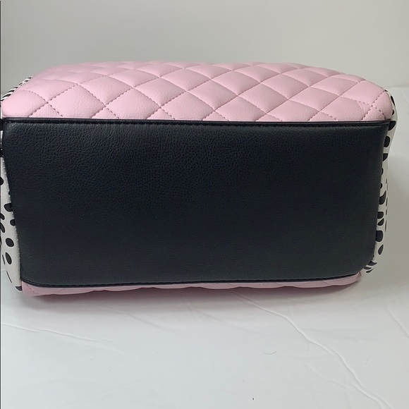 NWT. Betsey Johnson satchel quilted w/animal print - Picture 6 of 8